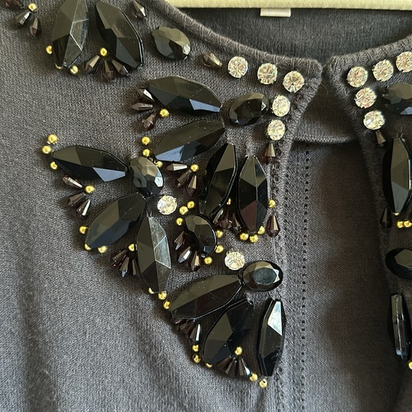 Milly Fancy Beaded Cardigan Sweater - Picture 2 of 7